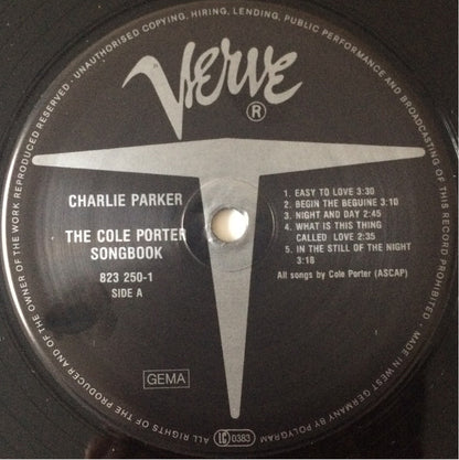 Charlie Parker : The Cole Porter Songbook (LP, Comp, Mono, RE, RM)