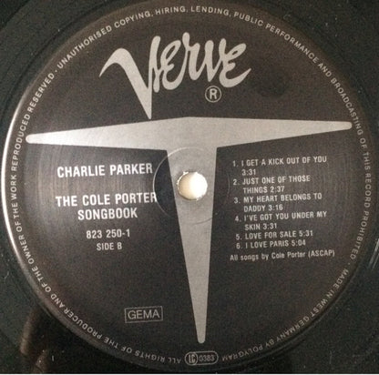 Charlie Parker : The Cole Porter Songbook (LP, Comp, Mono, RE, RM)