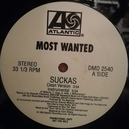 Philly's Most Wanted : Suckas (12", Promo)