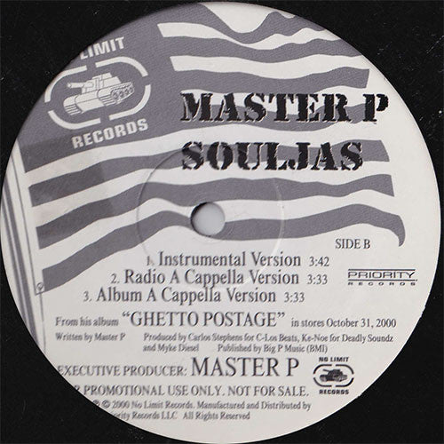 Master P - Souljas (12", Promo)