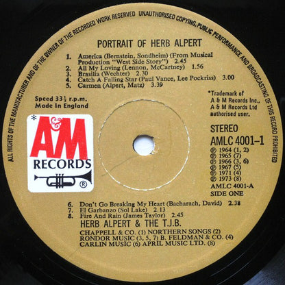 Herb Alpert & The Tijuana Brass : Portrait Of Herb Alpert (2xLP, Comp)