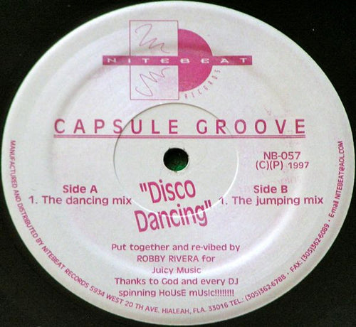 Capsule Groove : Disco Dancing (12")