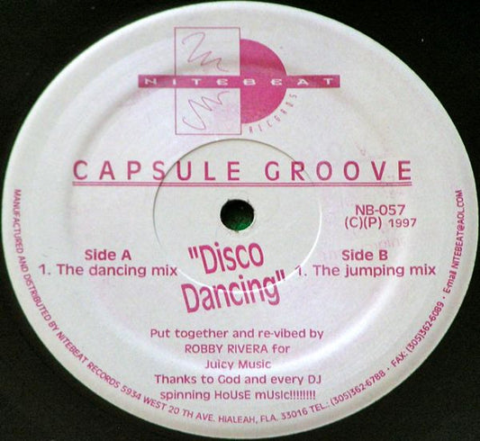 Capsule Groove : Disco Dancing (12")