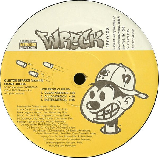 Clinton Sparks : Live From Club NV / Right Now (12")