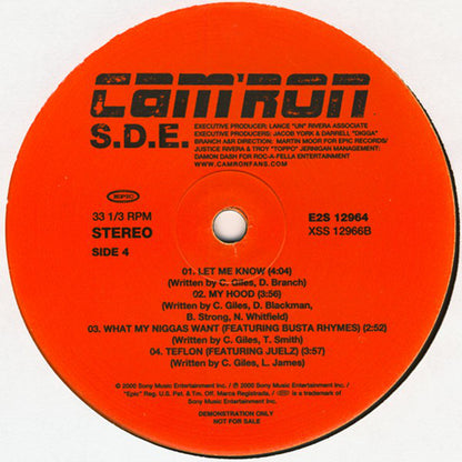 Cam'ron : S.D.E. (2xLP, Album, Promo, Cle)