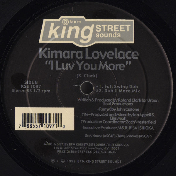 Kimara Lovelace - I Luv You More (12")