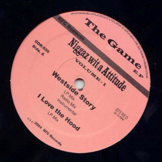 The Game (2) : Niggaz Wit A Attitude Volume-1 (12", EP, Unofficial)