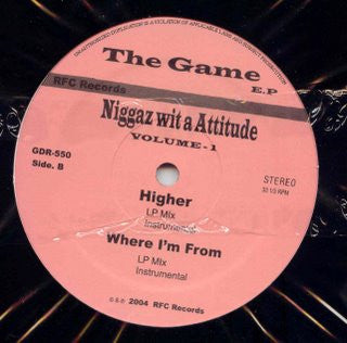 The Game (2) : Niggaz Wit A Attitude Volume-1 (12", EP, Unofficial)