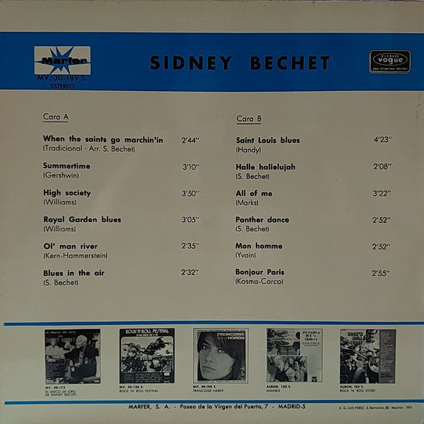 Sidney Bechet : Sidney Bechet (LP, Comp)