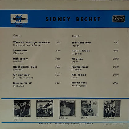 Sidney Bechet : Sidney Bechet (LP, Comp)