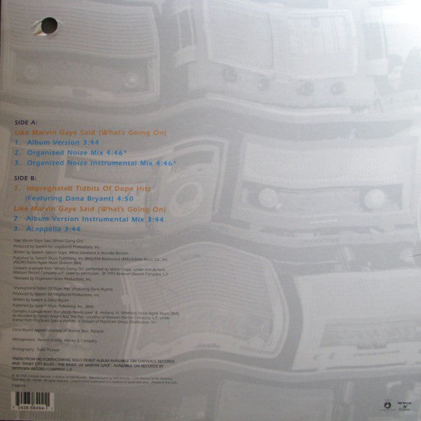 Speech - Like Marvin Said (What's Going On) (12")