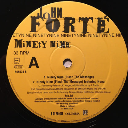 John Forté - Ninety Nine (Flash The Message) (12")