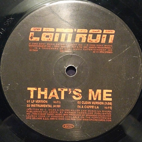 Cam'ron - That's Me / What Means The World To You (12", Single)