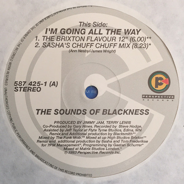 Sounds Of Blackness : I'm Going All The Way (12")