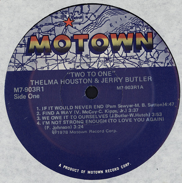 Thelma Houston & Jerry Butler - Two To One (LP, Album)