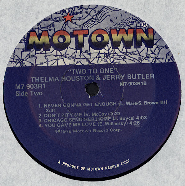 Thelma Houston & Jerry Butler - Two To One (LP, Album)