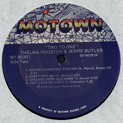 Thelma Houston & Jerry Butler - Two To One (LP, Album)