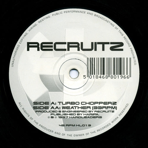 Recruitz - Turbo Chopperz / Weather (12")