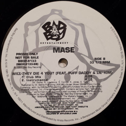 Mase : Will They Die 4 You? (12", Single, Promo)