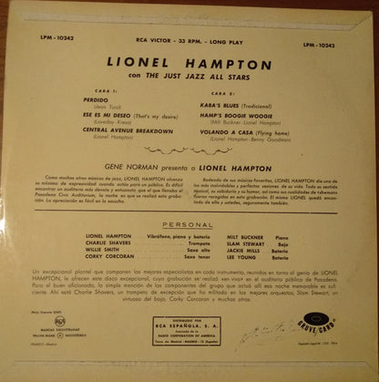 Lionel Hampton And The Just Jazz All Stars : Lionel Hampton And The Just Jazz All Stars (LP, Album)