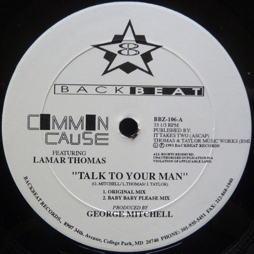 Common Cause : Talk To Your Man (12")
