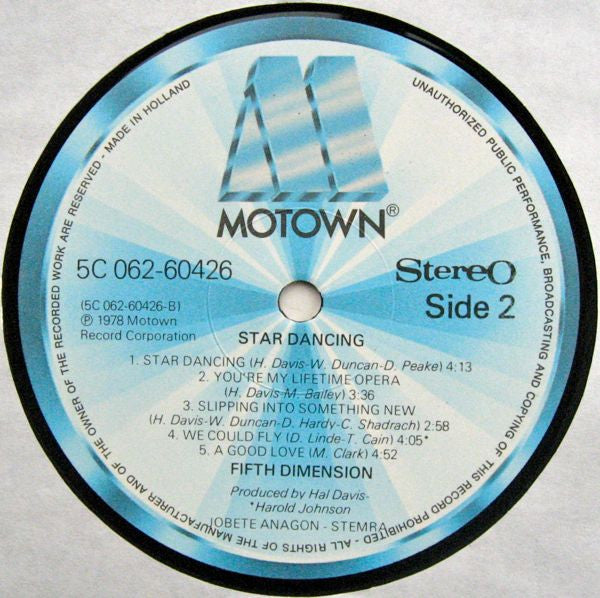 The Fifth Dimension : Star Dancing (LP, Album)