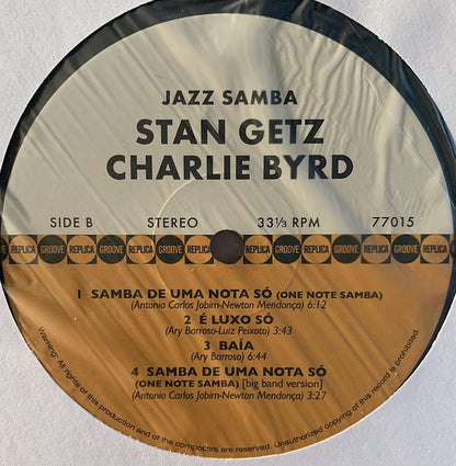 Stan Getz, Charlie Byrd - Jazz Samba (LP, Album, RE + CD, Album, RE)