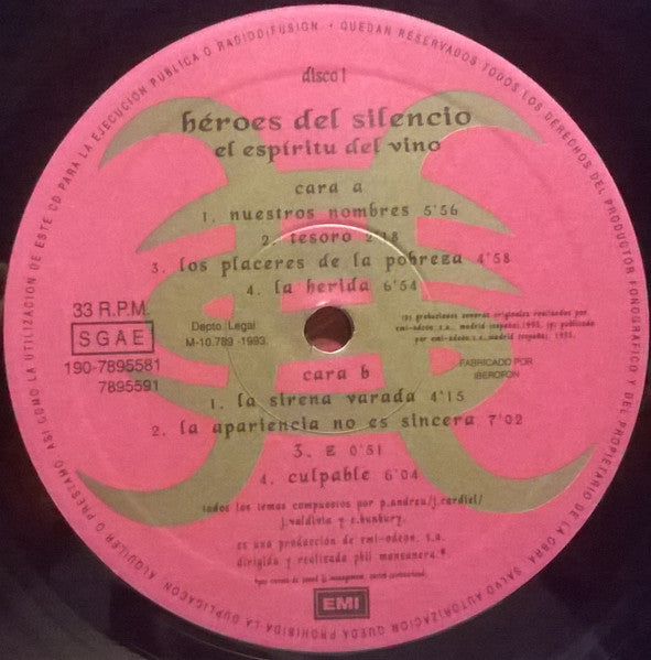 Héroes Del Silencio : El Espíritu Del Vino (2xLP, Album)