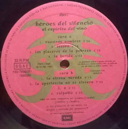 Héroes Del Silencio : El Espíritu Del Vino (2xLP, Album)