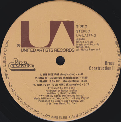 Brass Construction - Brass Construction II (LP, Album, Ter)