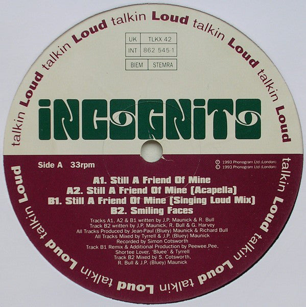 Incognito - Still A Friend Of Mine (12")