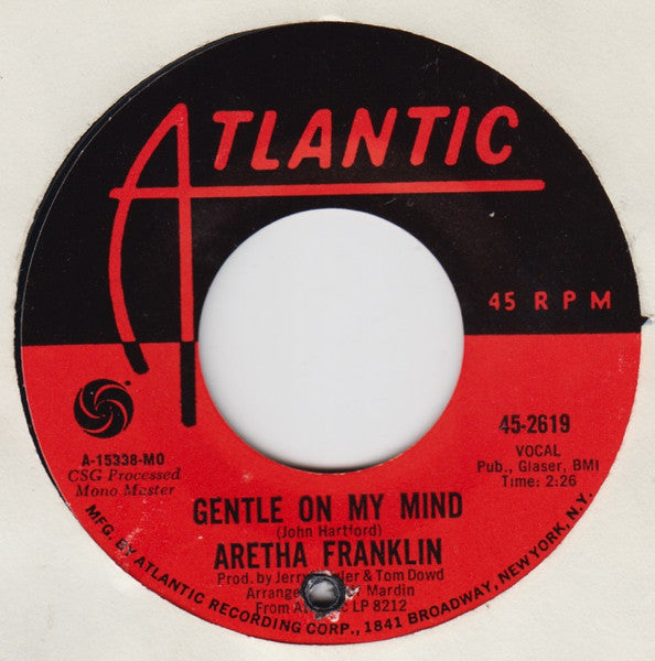 Aretha Franklin : I Can't See Myself Leaving You (7", Single, Mono, Styrene, Mon)