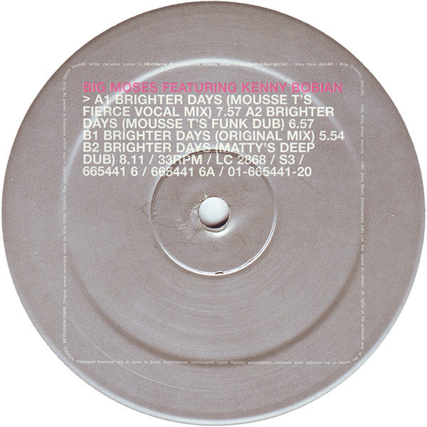 Big Moses Featuring Kenny Bobian* : Brighter Days (12")