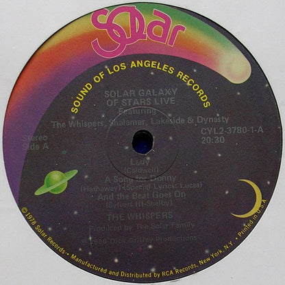 Various : Solar Galaxy Of Stars Live (2xLP, Comp, P/Mixed)