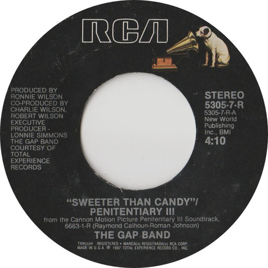 The Gap Band : Sweeter Than Candy/Penitentiary III (7", Single, Styrene)