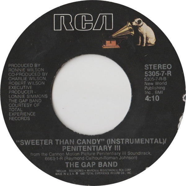 The Gap Band : Sweeter Than Candy/Penitentiary III (7", Single, Styrene)