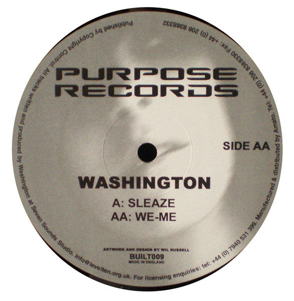Washington* - Sleaze / We-Me (12")