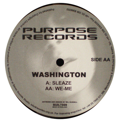 Washington* - Sleaze / We-Me (12")