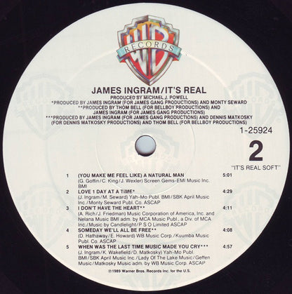 James Ingram : It's Real (LP, Album, All)