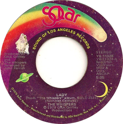 The Whispers : Lady (7")