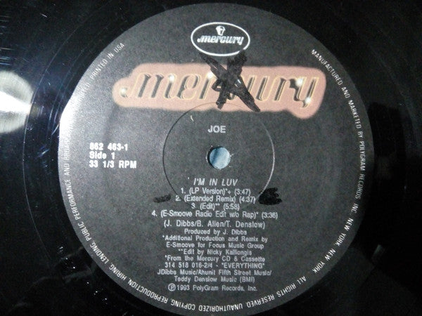 Joe : I'm In Luv (12", Single)