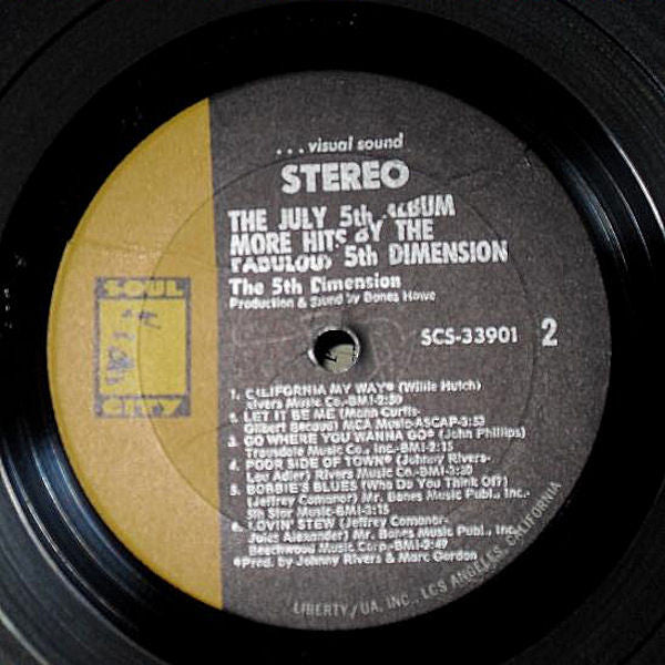 5th Dimension* - The July 5th Album - More Hits By The Fabulous 5th Dimension (LP, Comp, All)