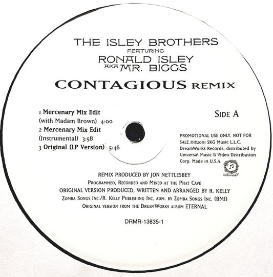 The Isley Brothers Featuring Ronald Isley A.K.A. Mr. Biggs (6) : Contagious (Remix) (12", Promo)