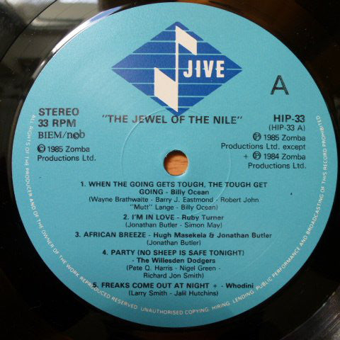 Various - The Jewel Of The Nile: Music From The Motion Picture Soundtrack (LP, Album)