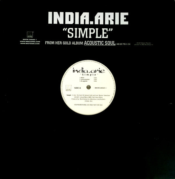 India.Arie - Simple (12", Promo)