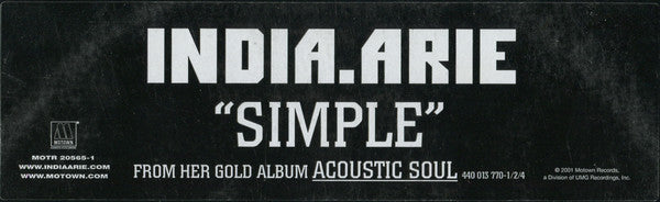 India.Arie - Simple (12", Promo)