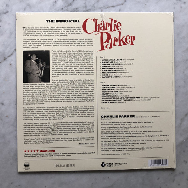 Charlie Parker : The Immortal (LP, Album, Ltd, Gre)