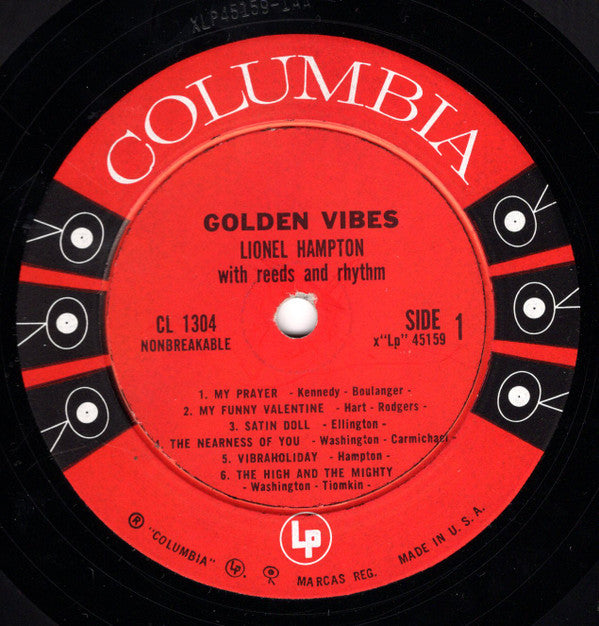 Lionel Hampton : Golden Vibes (LP, Album, Mono)