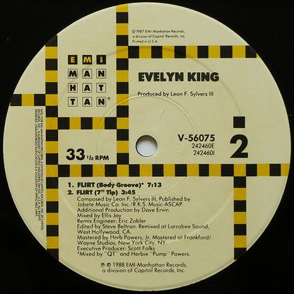 Evelyn King : Flirt (12", Single)