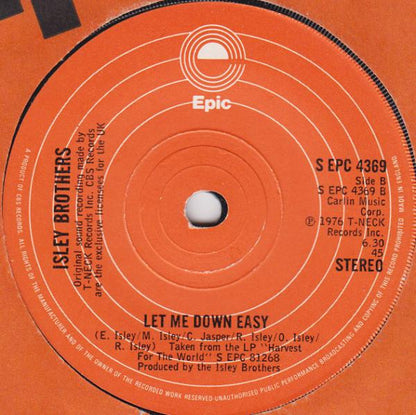 The Isley Brothers : Harvest For The World (7", RE, Ora)